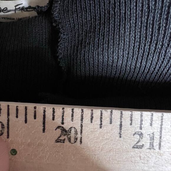 - Free People Full Swing Tunic Top Dark Gray washed Black NWOT - Picture 7 of 8